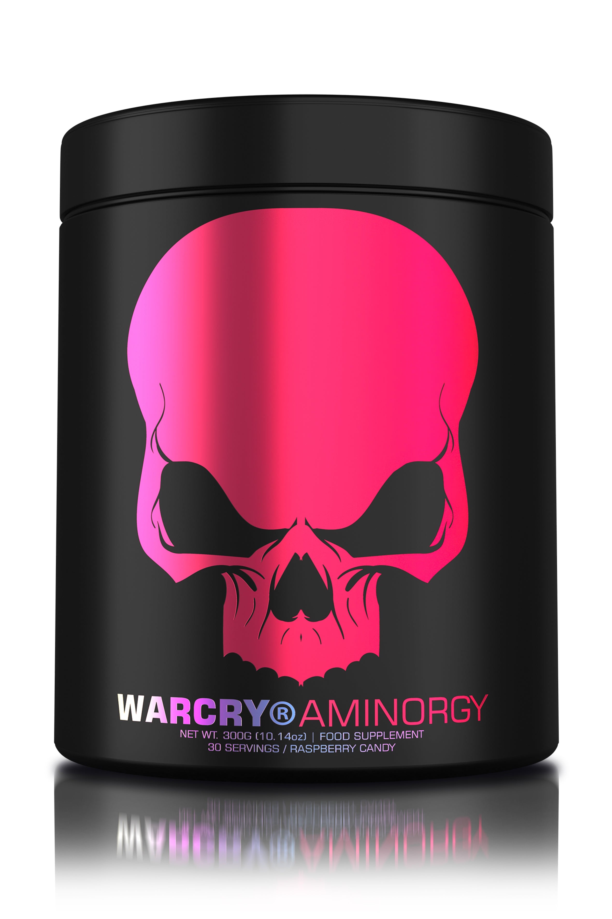 WARCRY AMINORGY 300g 30serv - Supplement with essential amino acids, coconut water, caffeine, and green tea for rapid muscle recovery, energy, mental clarity, and rehydration with raspberry candy flavor