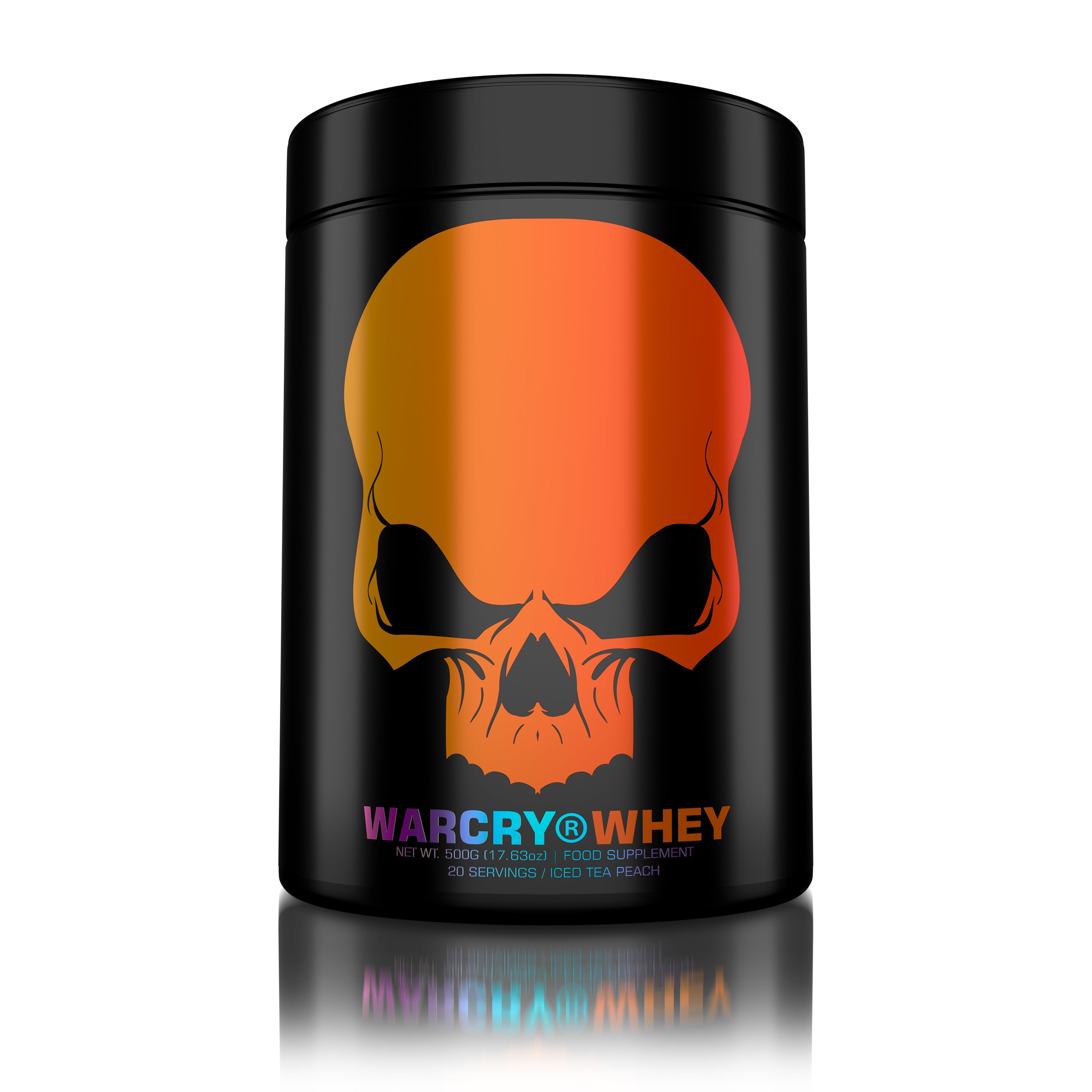 WARCRY CLEAR WHEY 500g 20serv - Clear whey protein supplement with no added sugar or fats, low lactose content and a refreshing flavor of iced tea peach
