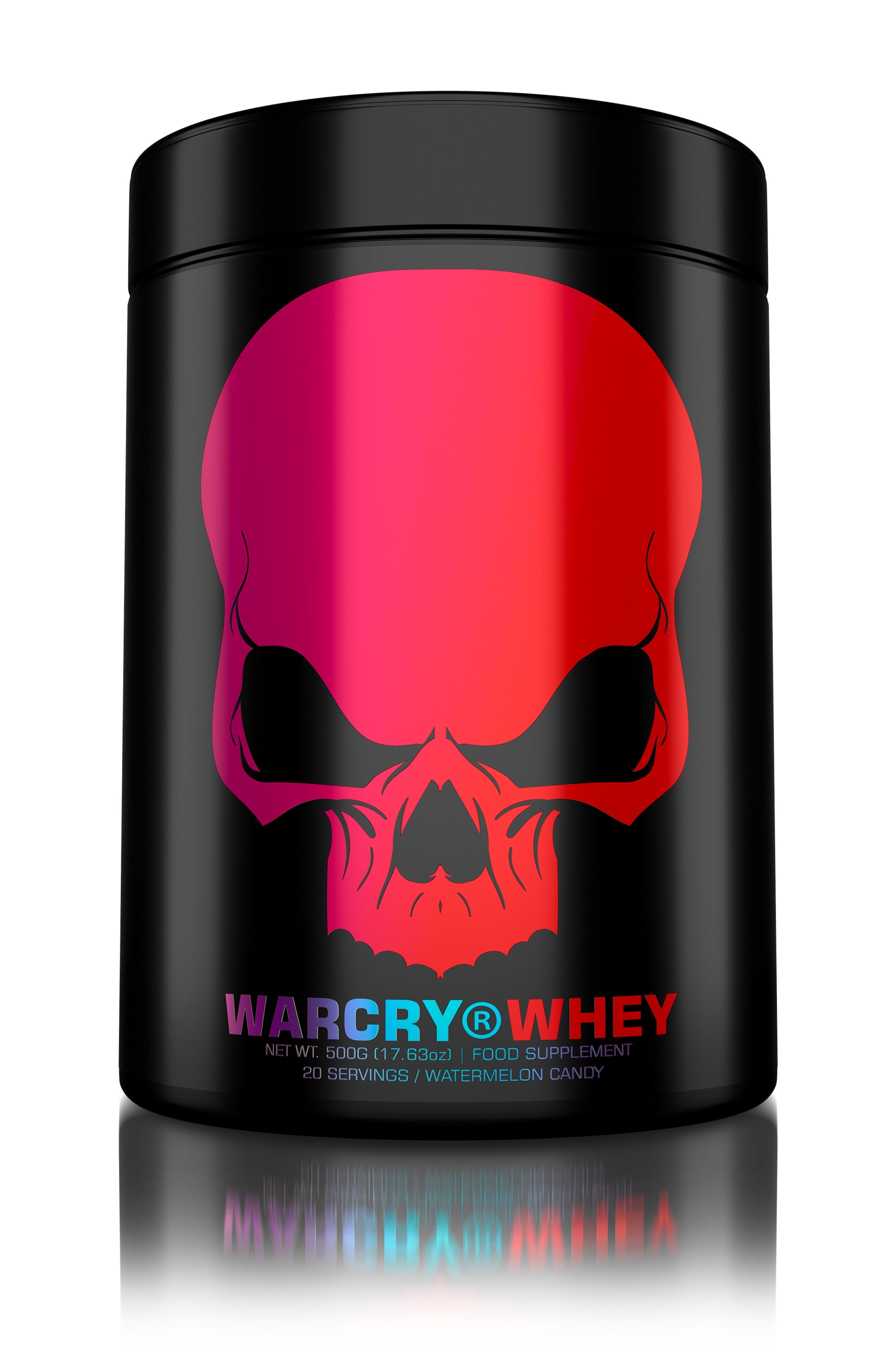 WARCRY CLEAR WHEY 500g 20serv - Clear whey protein supplement with no added sugar or fats, low lactose content and a refreshing flavor of watermelon candy