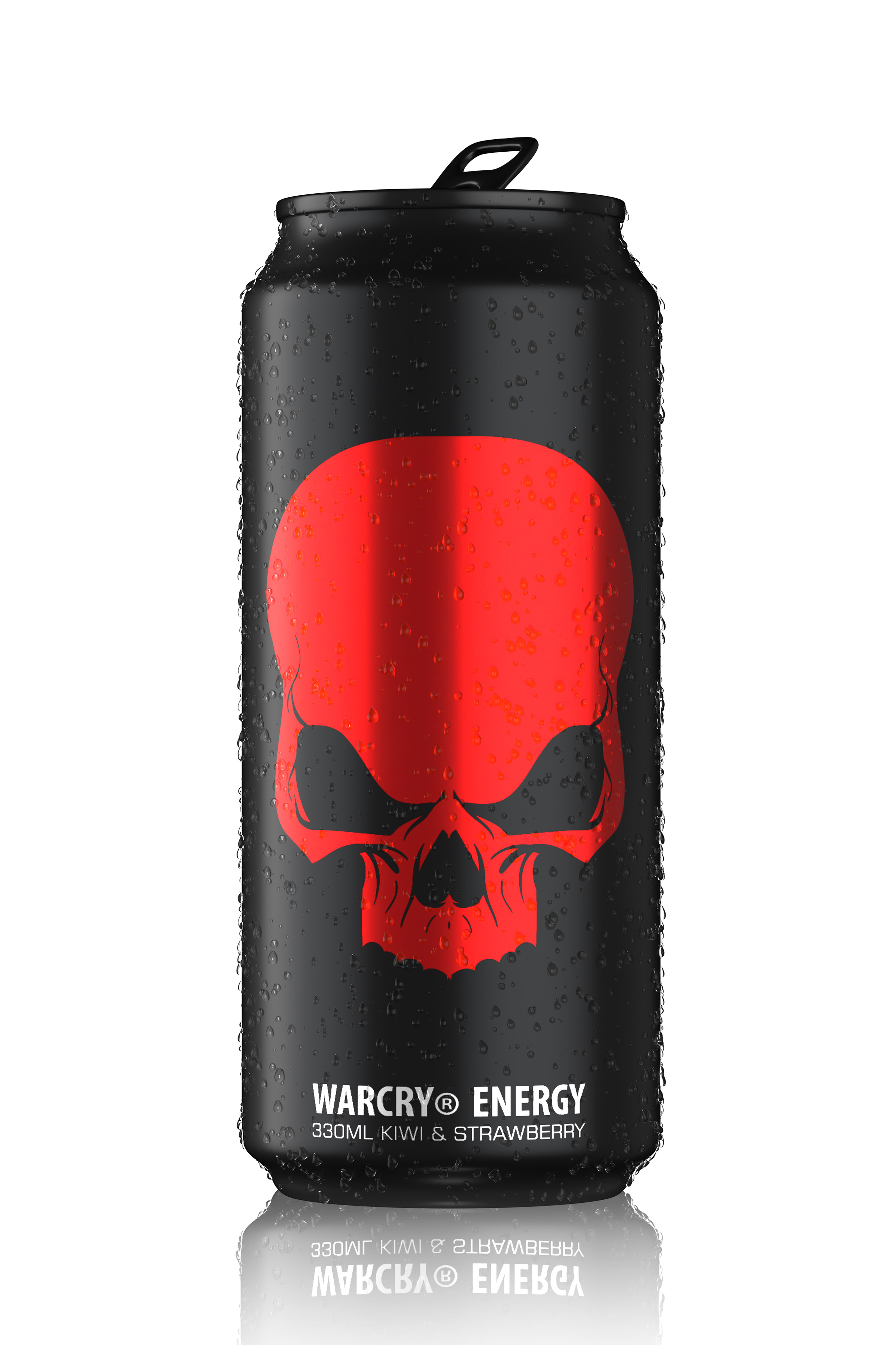 WARCRY ENERGY 330ml 1serv - Ready to drink pre-workout supplement with 0 calories ideal for enhancing energy and focus with kiwi & strawberry flavor