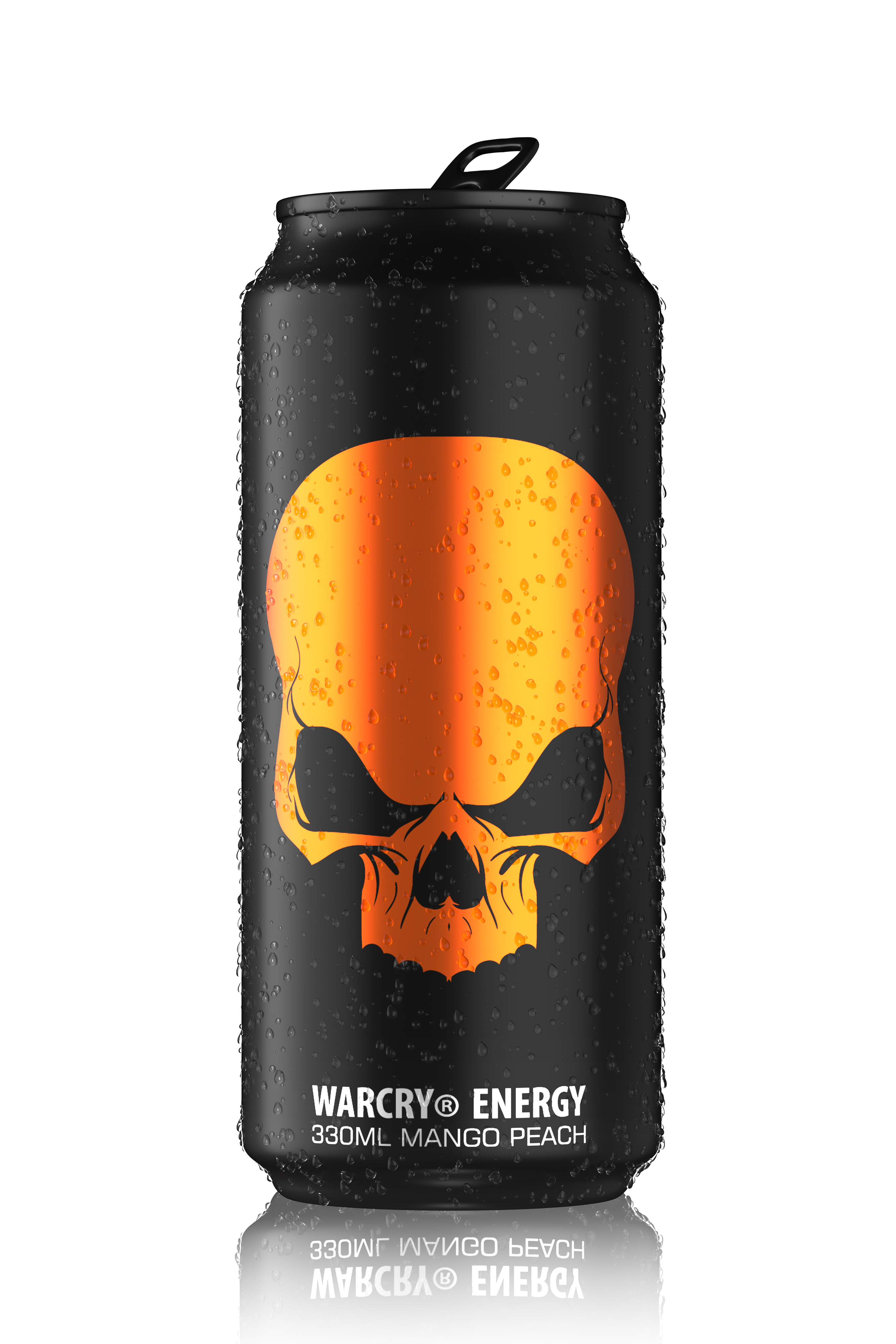 WARCRY ENERGY 330ml 1serv - Ready to drink pre-workout supplement with 0 calories ideal for enhancing energy and focus with mango peach flavor
