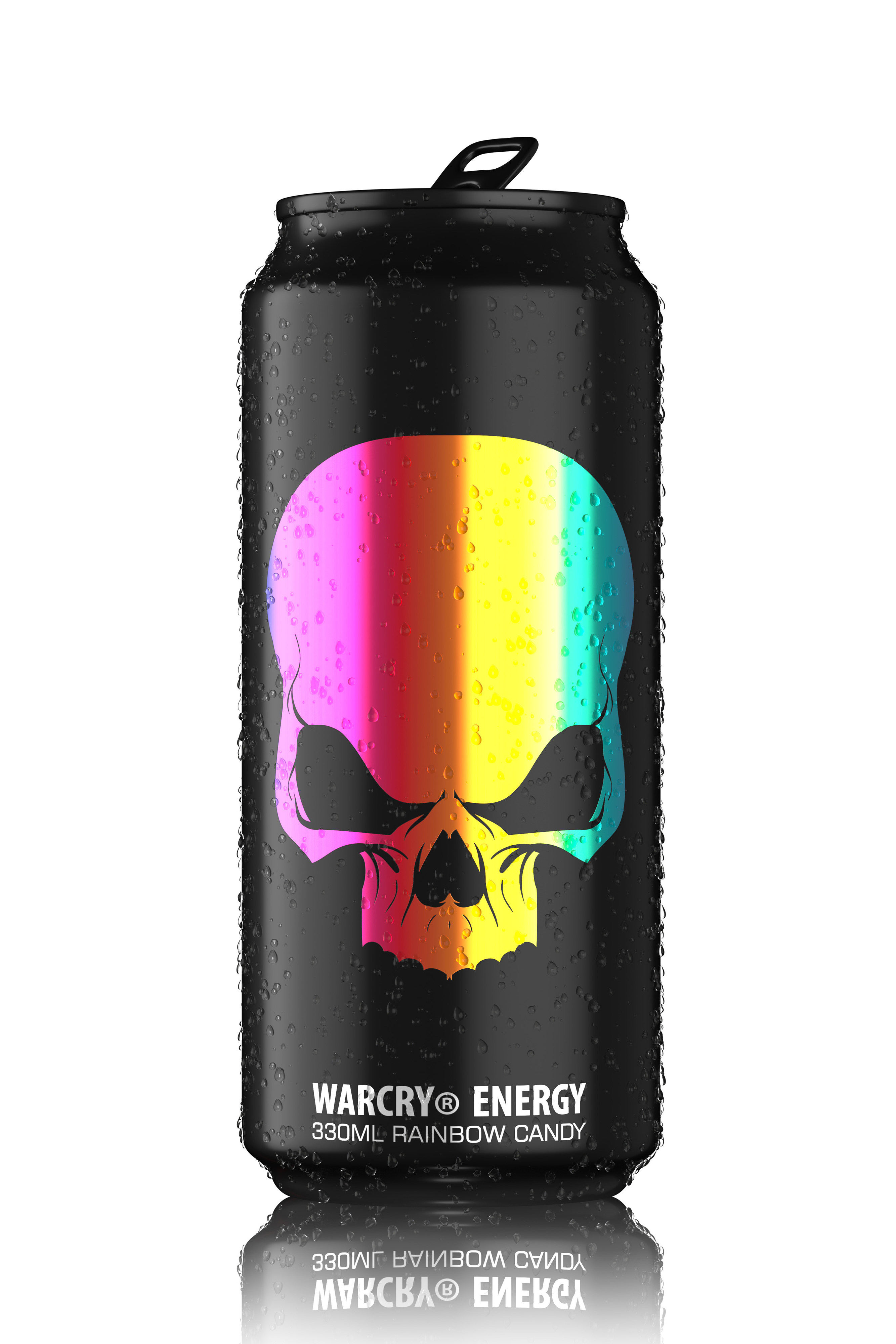 WARCRY ENERGY 330ml 1serv - Ready to drink pre-workout supplement with 0 calories ideal for enhancing energy and focus with rainbow candy flavor