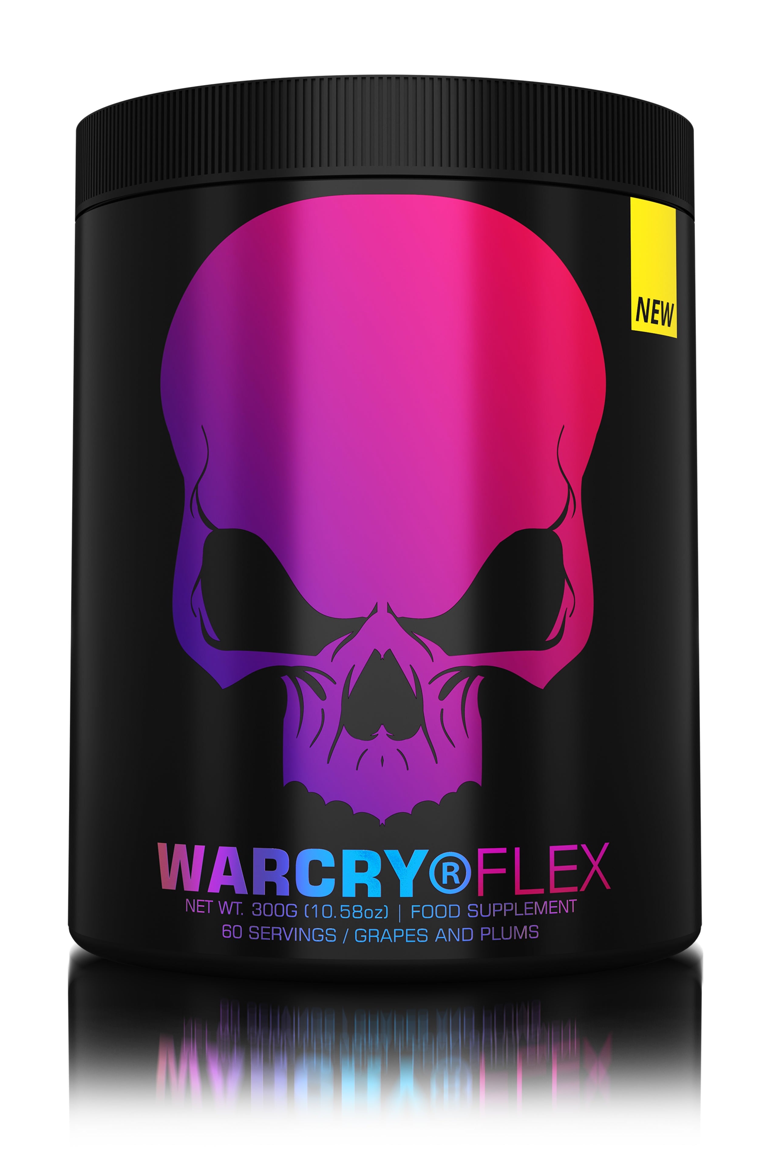 WARCRY FLEX 300g 60serv - Natural supplement for joint health, helping to restore and maintain their mobility and functionality in powder form with grapes and plums flavor.