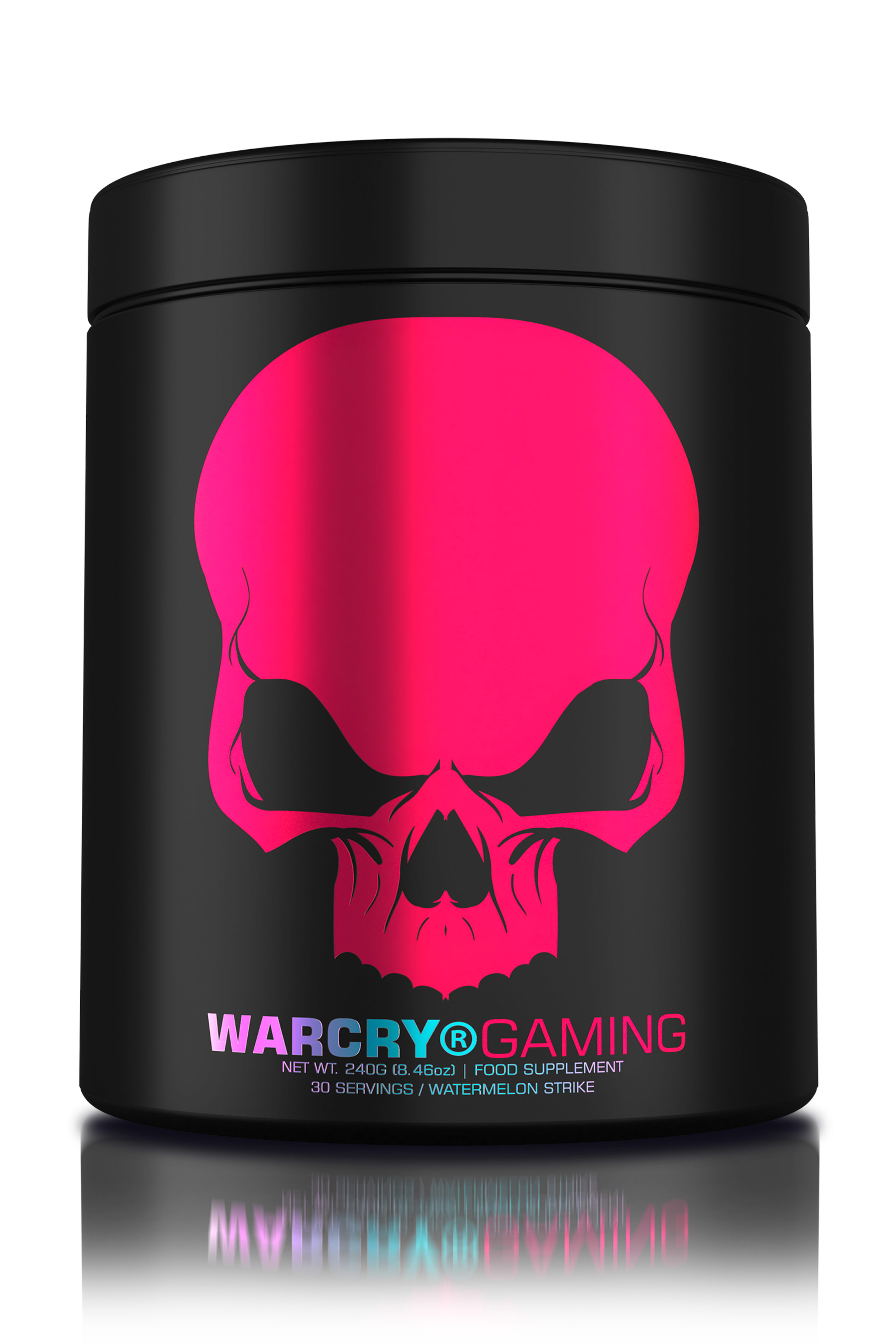 WARCRY GAMING 240g 30serv - Supplement for intense gaming sessions which stimulates cognitive function, provides energy, improves memory, reduces stress, and promotes efficient rehydration with watermelon strike flavor