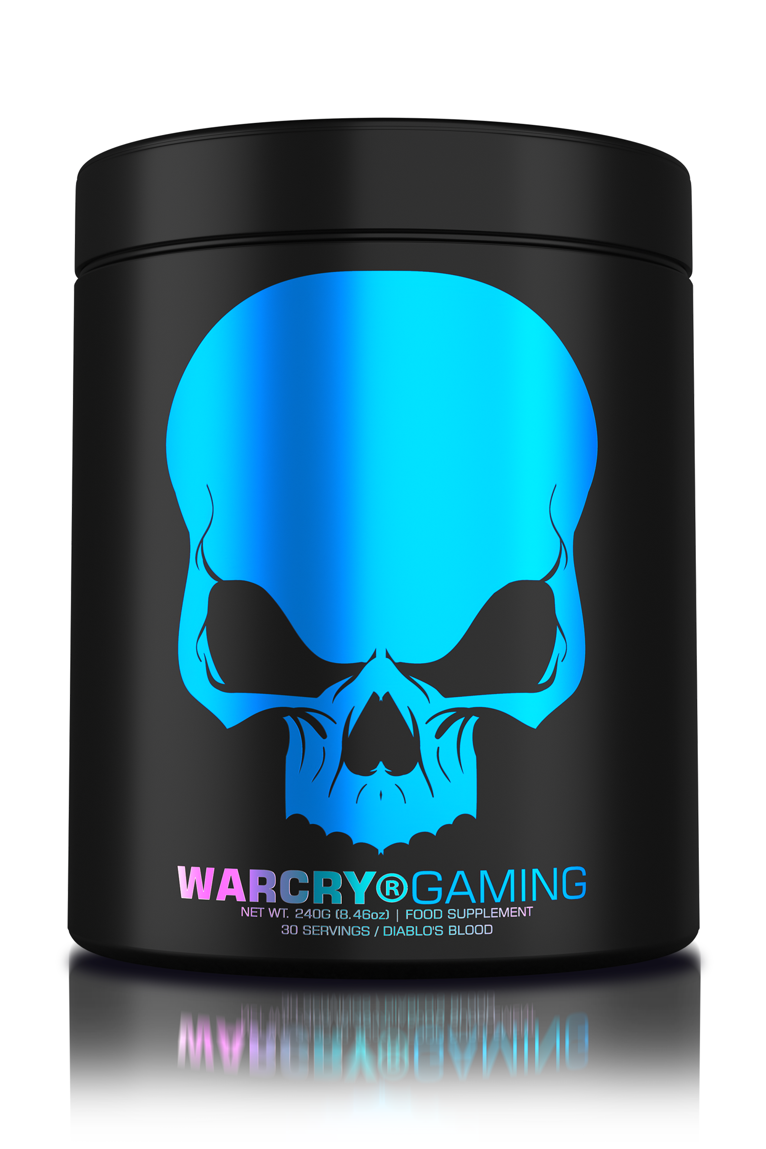 WARCRY GAMING 240g 30serv - Supplement for intense gaming sessions which stimulates cognitive function, provides energy, improves memory, reduces stress, and promotes efficient rehydration with diablo’s blood flavor