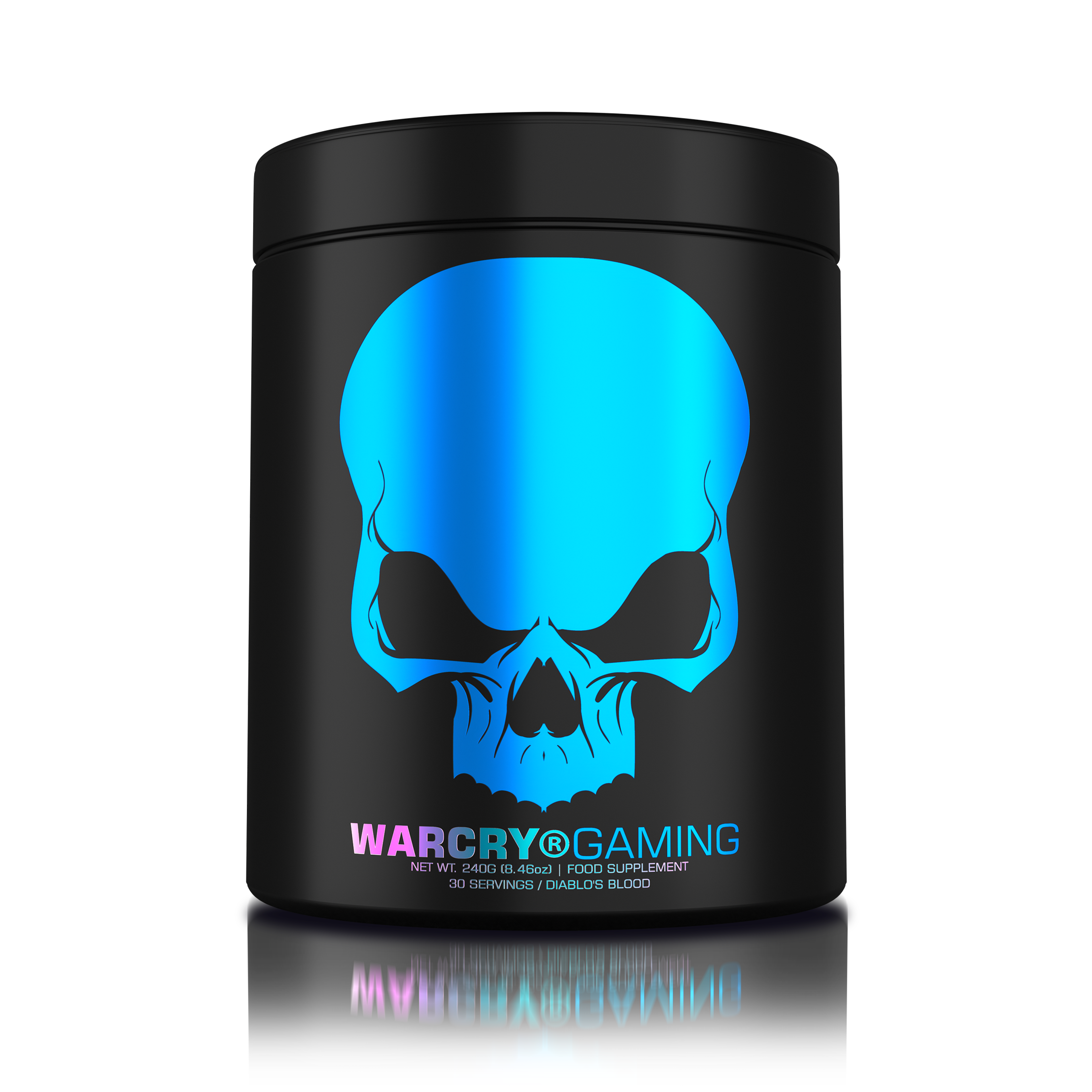 WARCRY GAMING 240g 30serv - Supplement for intense gaming sessions which stimulates cognitive function, provides energy, improves memory, reduces stress, and promotes efficient rehydration with diablo’s blood flavor