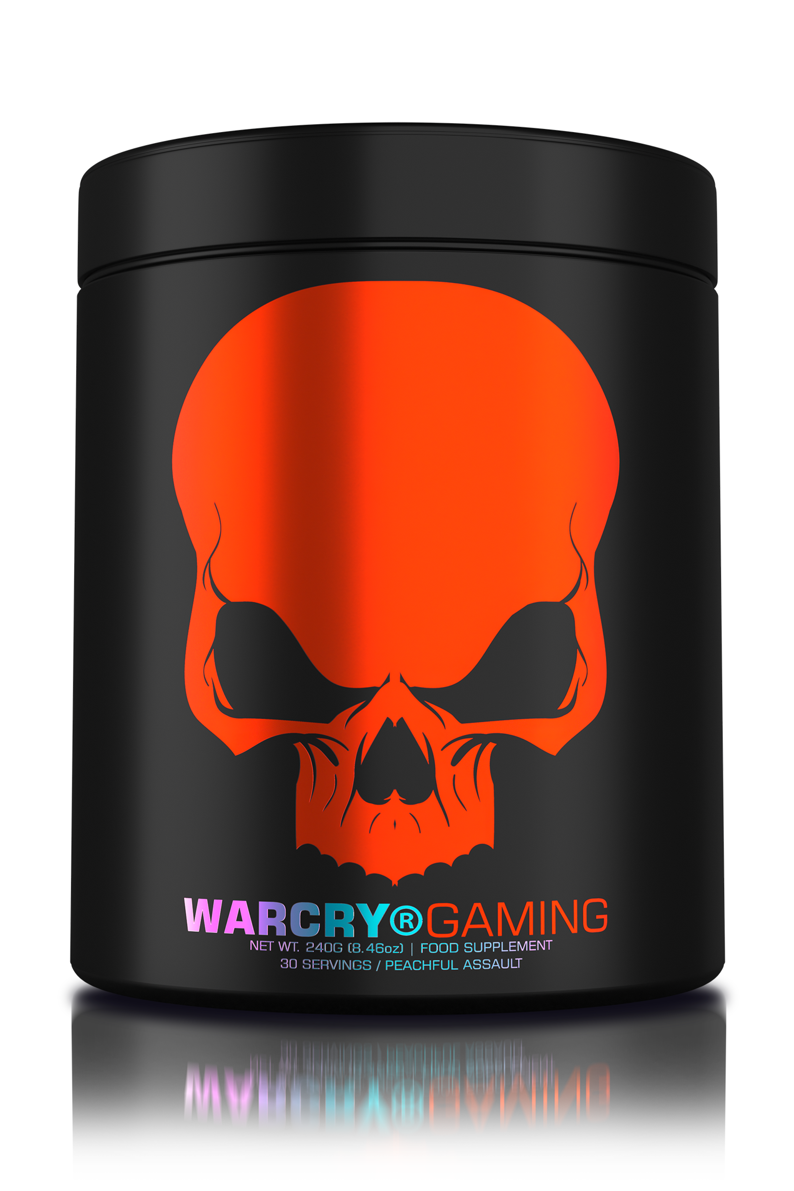 WARCRY GAMING 240g 30serv - Supplement for intense gaming sessions which stimulates cognitive function, provides energy, improves memory, reduces stress and promotes efficient rehydration with peachful assault flavor