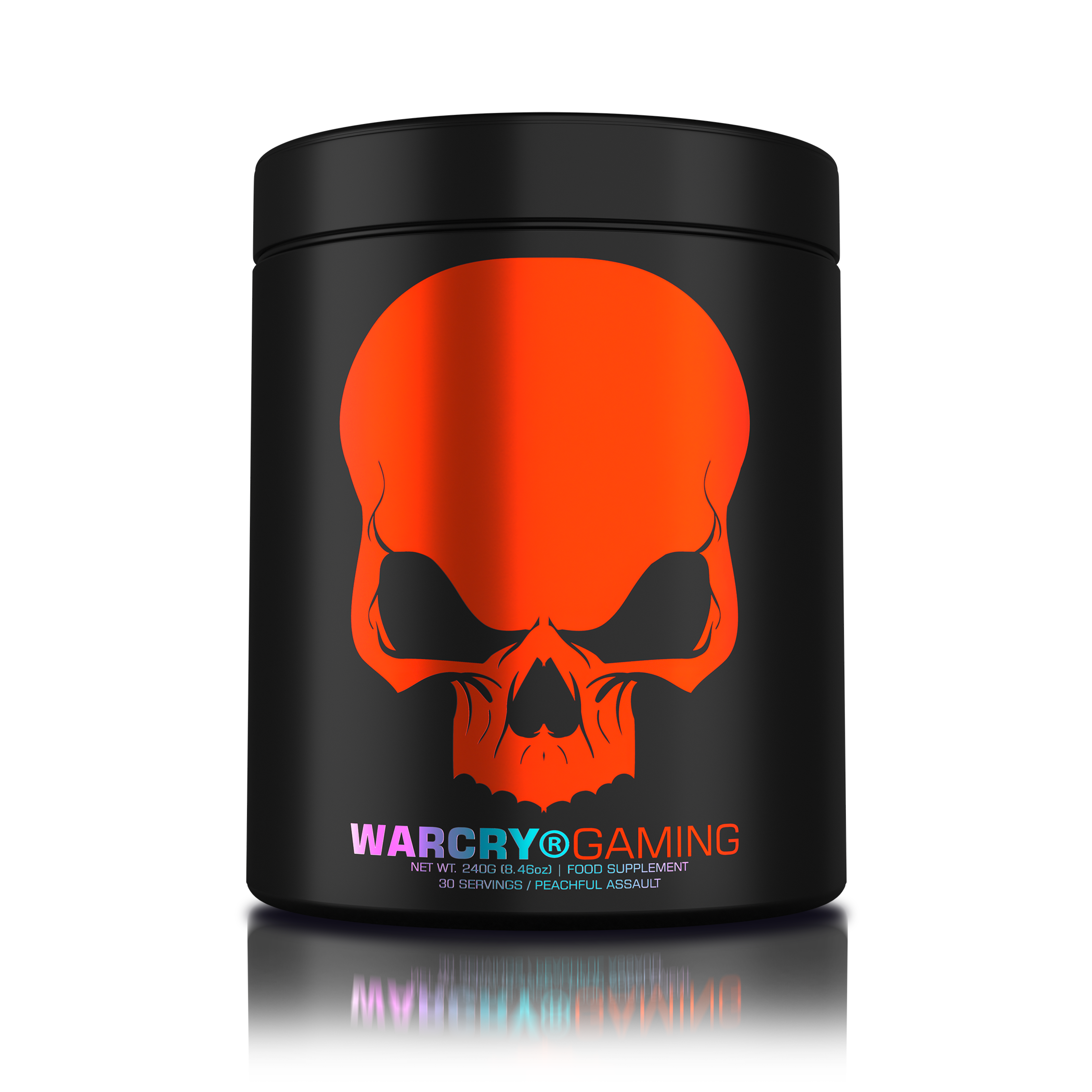 WARCRY GAMING 240g 30serv - Supplement for intense gaming sessions which stimulates cognitive function, provides energy, improves memory, reduces stress and promotes efficient rehydration with peachful assault flavor