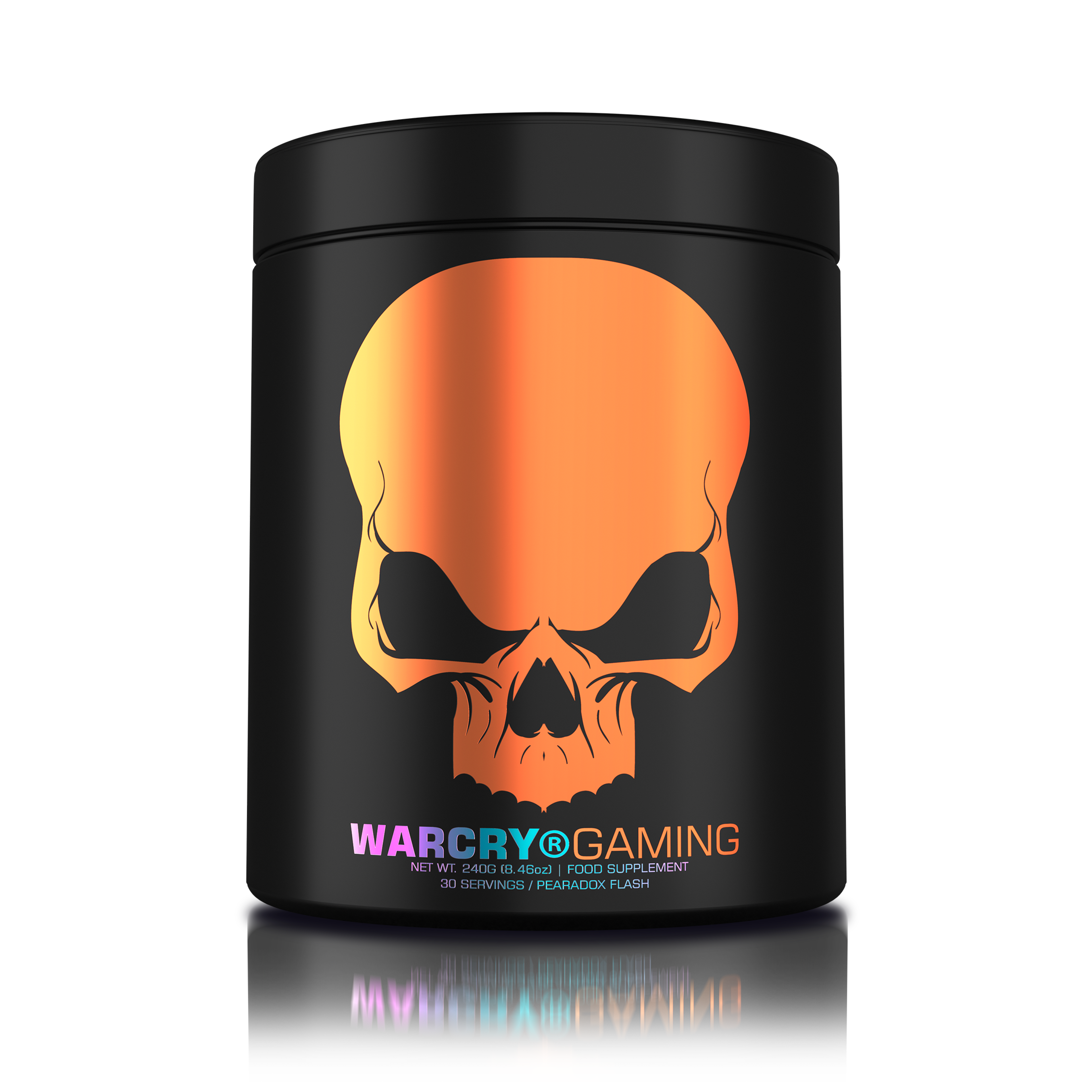 WARCRY GAMING 240g 30serv - Supplement for intense gaming sessions which stimulates cognitive function, provides energy, improves memory, reduces stress, and promotes efficient rehydration with peachful assault flavor