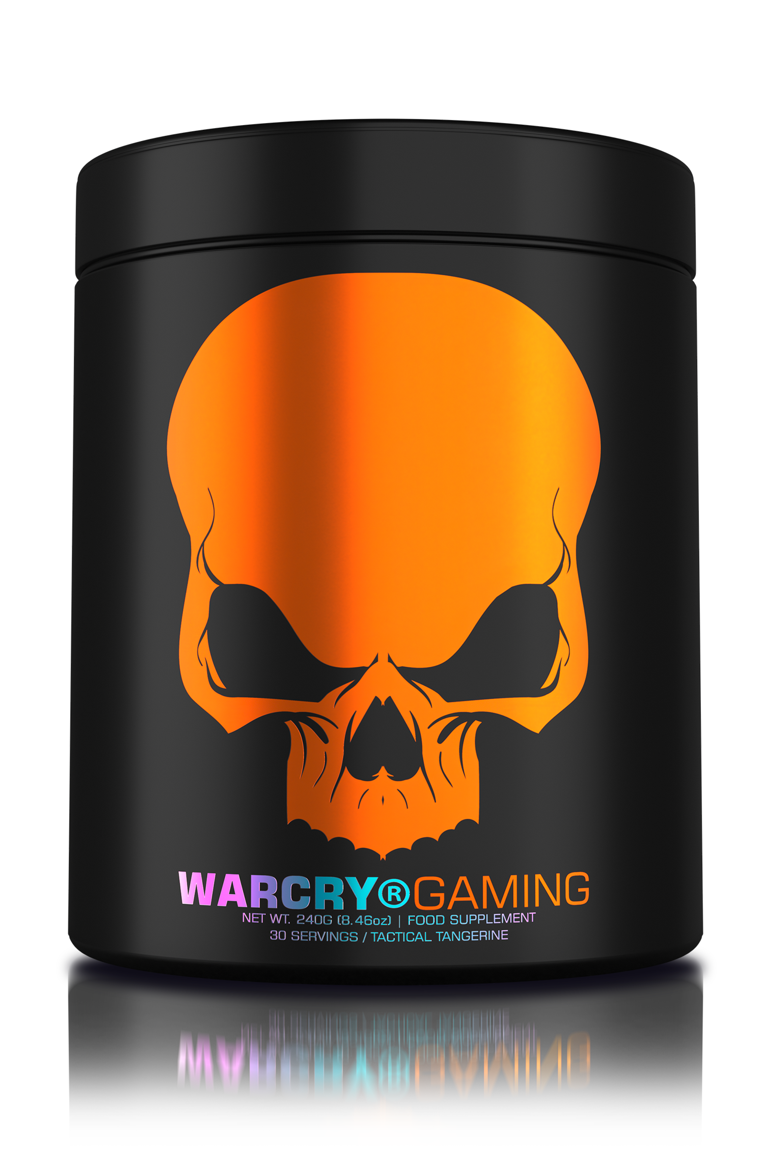 WARCRY GAMING 240g 30serv - Supplement for intense gaming sessions which stimulates cognitive function, provides energy, improves memory, reduces stress, and promotes efficient rehydration with tactical tangerine flavor