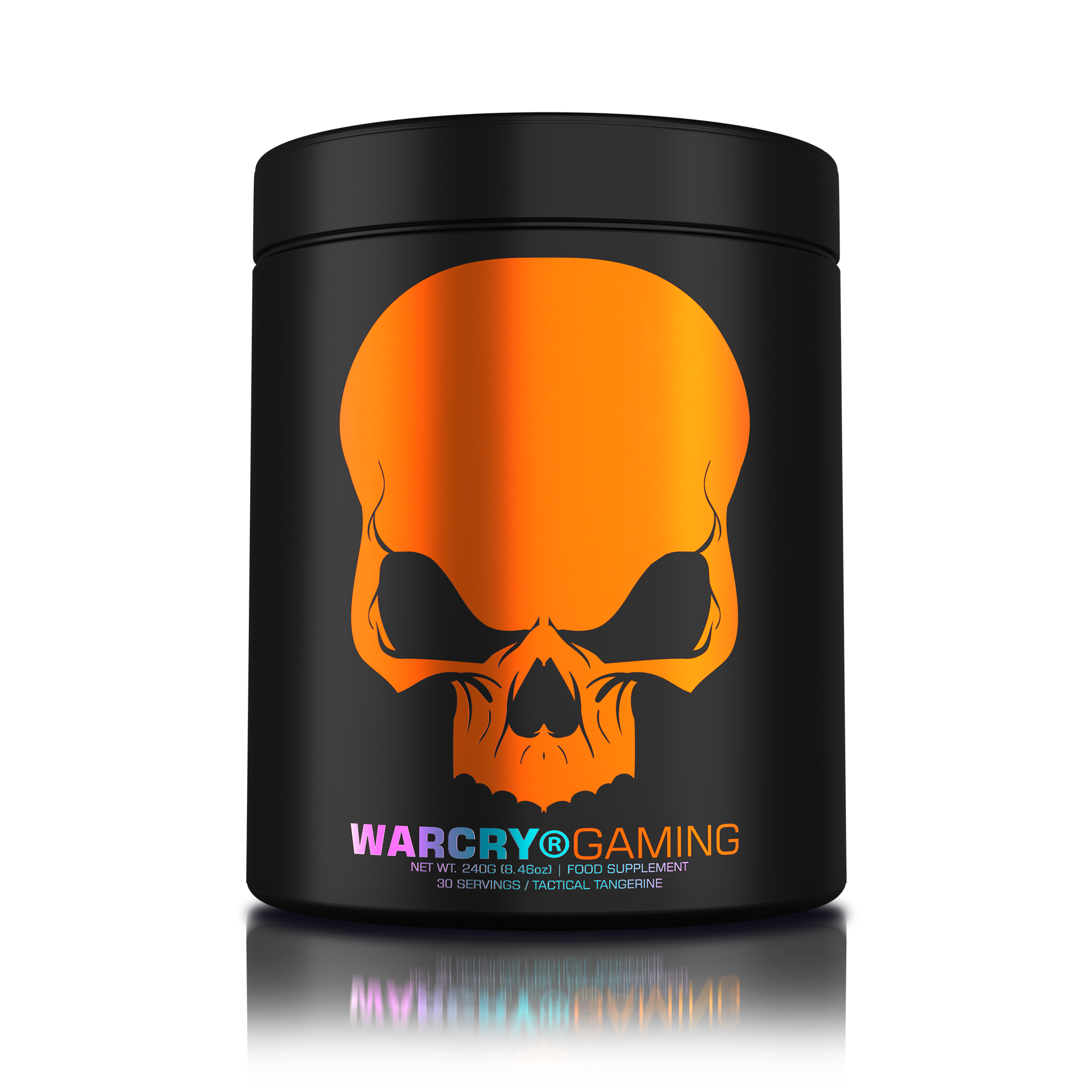 WARCRY GAMING 240g 30serv - Supplement for intense gaming sessions which stimulates cognitive function, provides energy, improves memory, reduces stress, and promotes efficient rehydration with tactical tangerine flavor