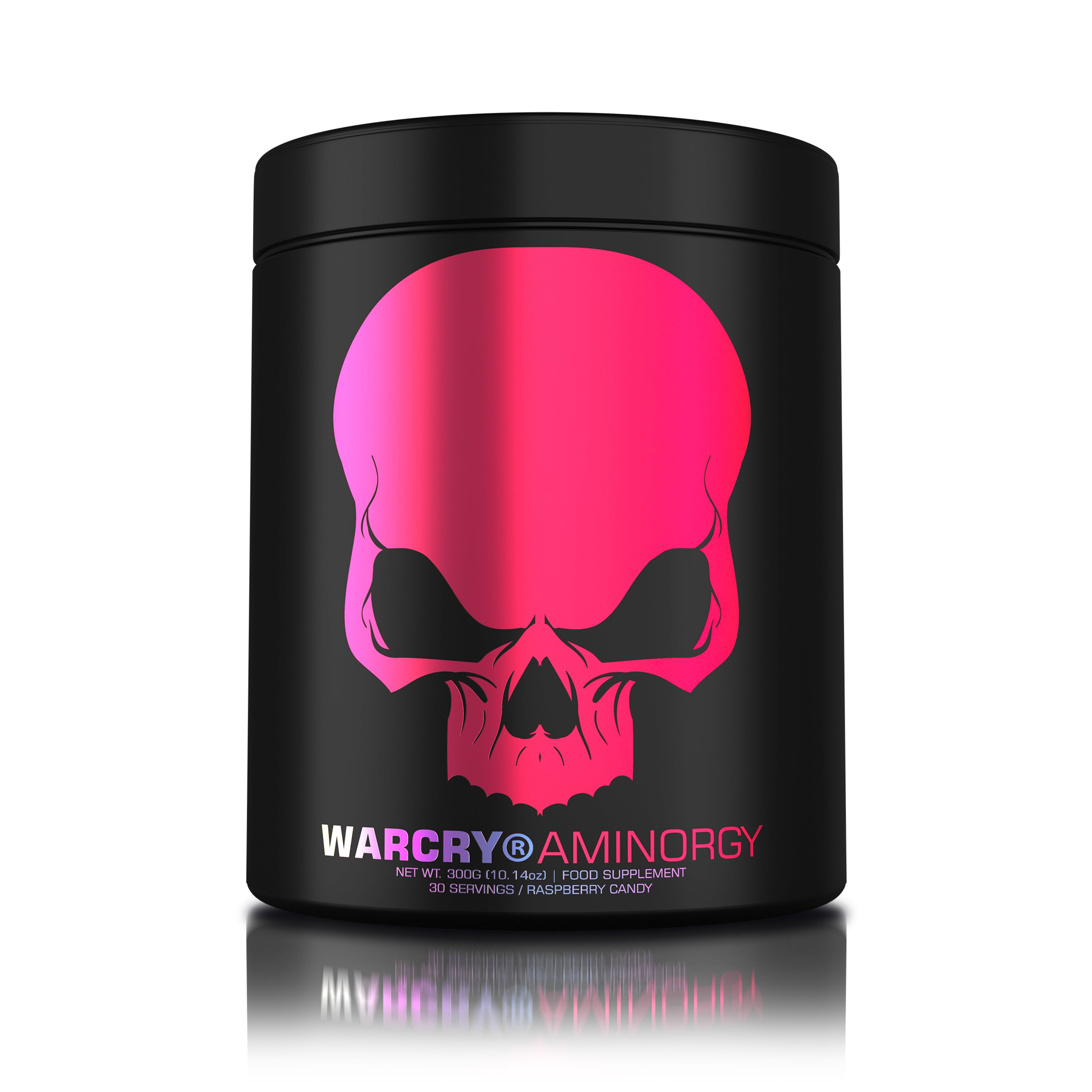 WARCRY AMINORGY 300g 30serv - Supplement with essential amino acids, coconut water, caffeine, and green tea for rapid muscle recovery, energy, mental clarity, and rehydration with raspberry candy flavor