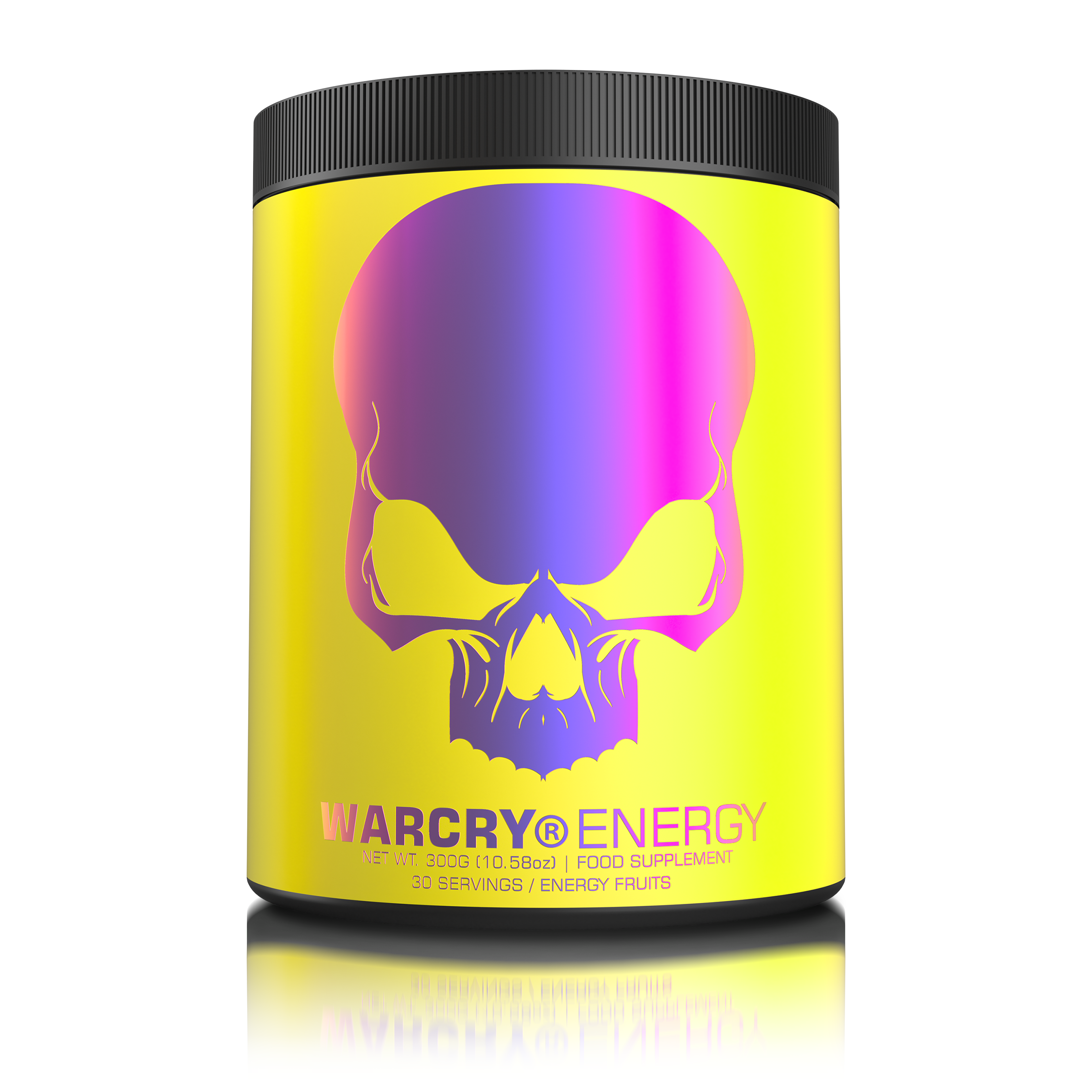 WARCRY ENERGY 300g 30serv - Pre-workout supplement for energy and focus with electrolytes from coconut water for balanced hydration during workouts with energy fruits flavor