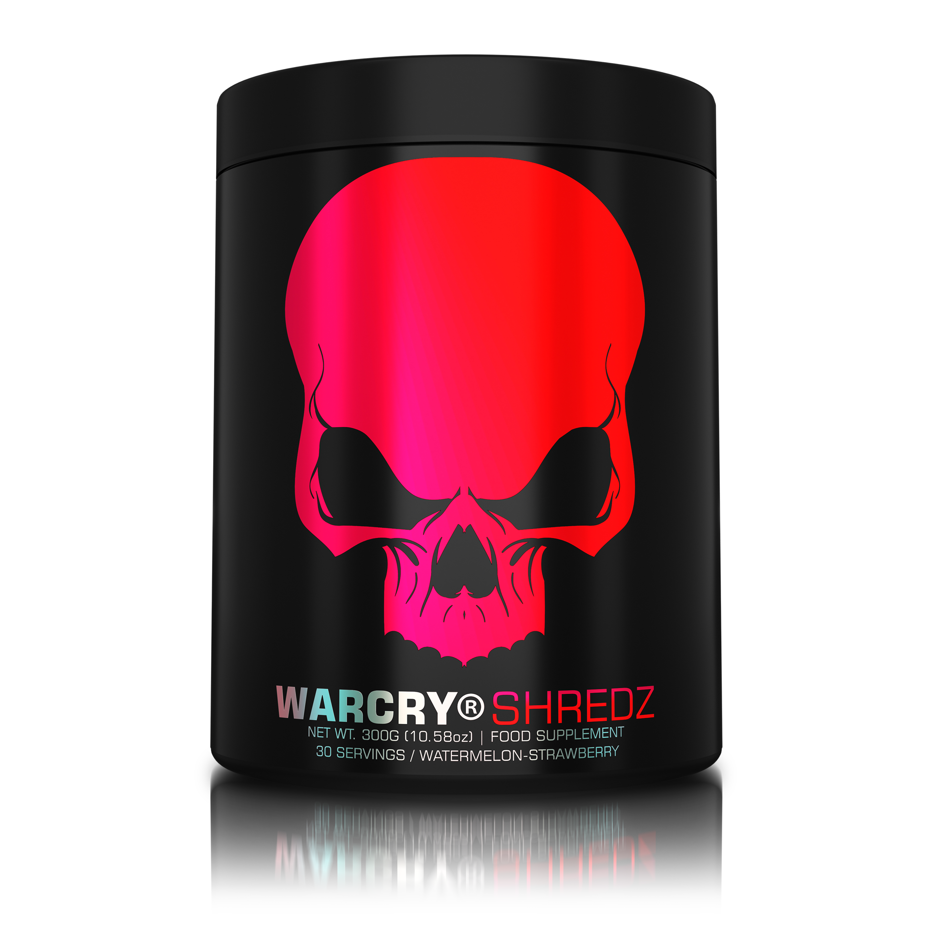 WARCRY SHREDZ 300g 30serv - Pre-workout supplement with thermogenic effects for energy, intense pumps, fat burning, increased endurance, and reduced appetite with watermelon strawberry flavor 